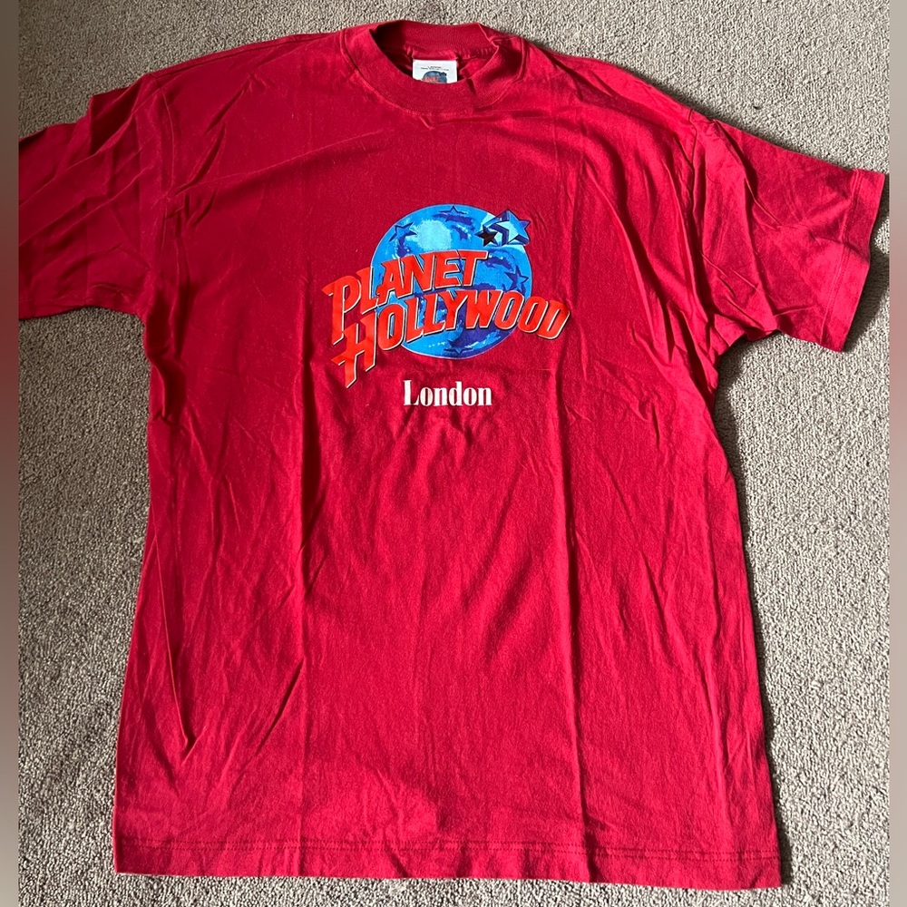 Plant Hollywood London Red Short Sleeve Tee